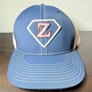 Pacifica Blue and White Snapback Hat